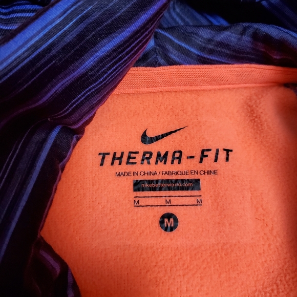 Nike Therma Fit Pink Neon Hooded Sweatshirt Sweatet Womans Medium - Picture 4 of 5